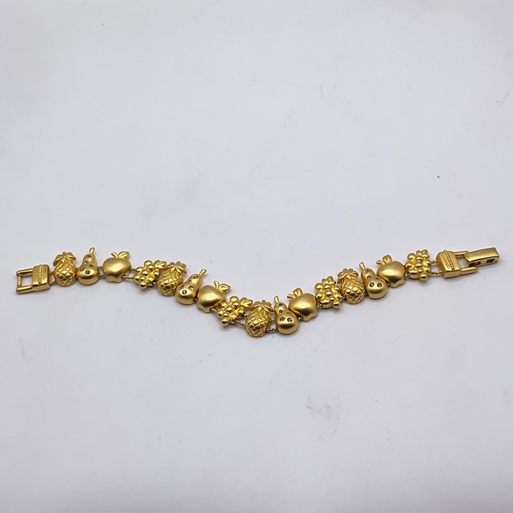 Vintage Avon Fruit Salad Slider Charm bracelet